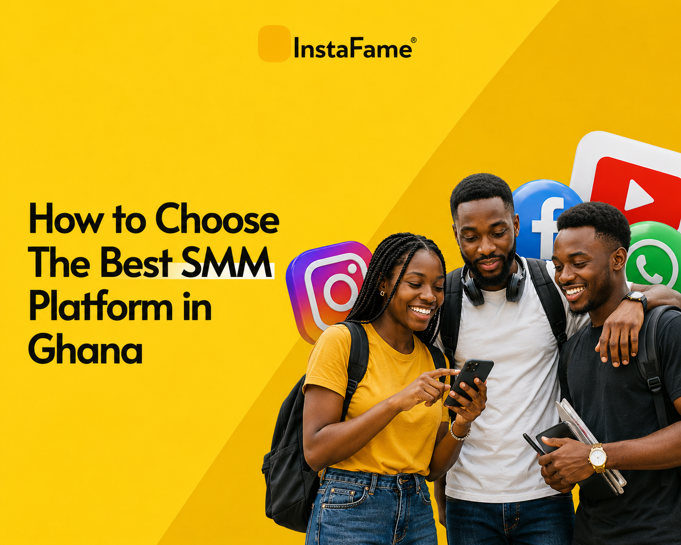 InstaFame SMM Panel Ghana — Real social media growth services for Instagram, TikTok, YouTube, and Facebook in Ghana